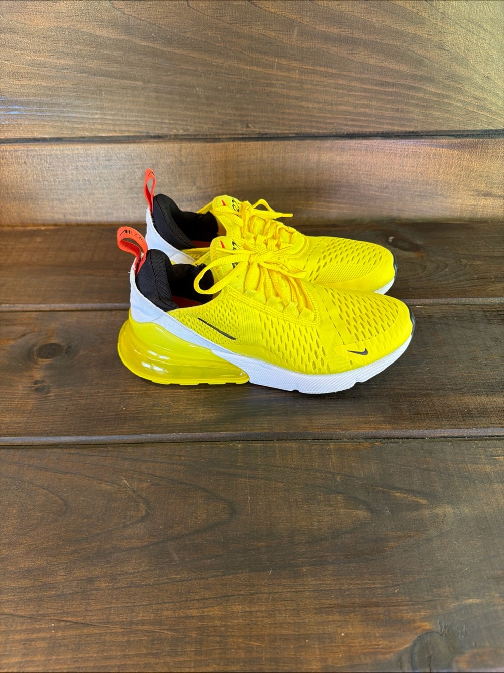 Nike Air Max 270 ‘Yellow Strike’ Sneakers Running Shoes Women Size 9 - Picture 3 of 12